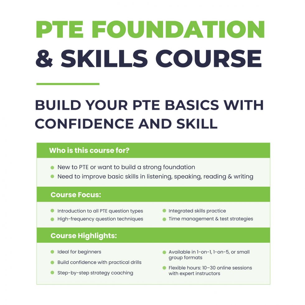 PTE Foundation & Skills