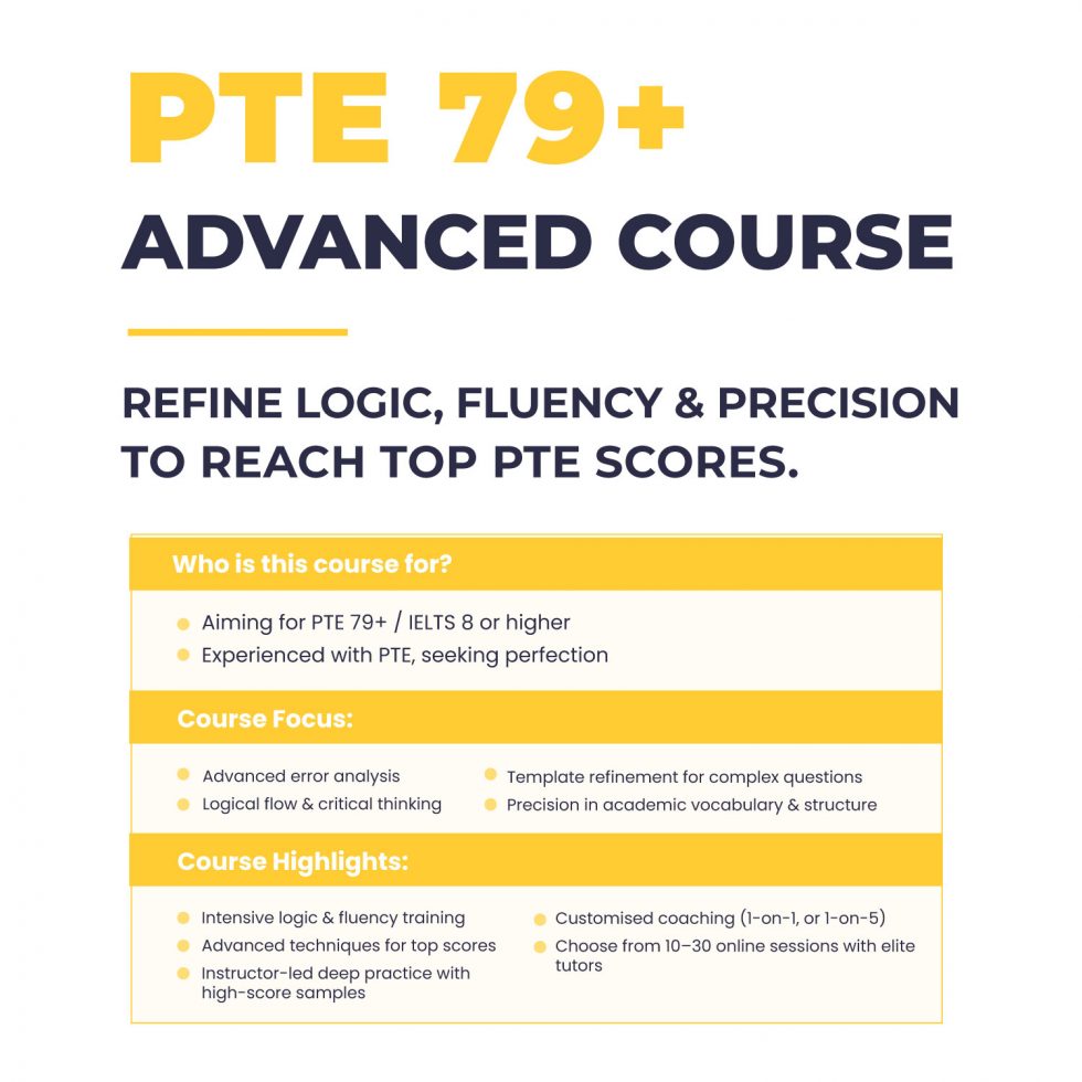 PTE 79+ Advanced Course